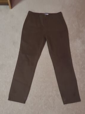 Women's Classic Straight-Leg Pants in Dark Brown